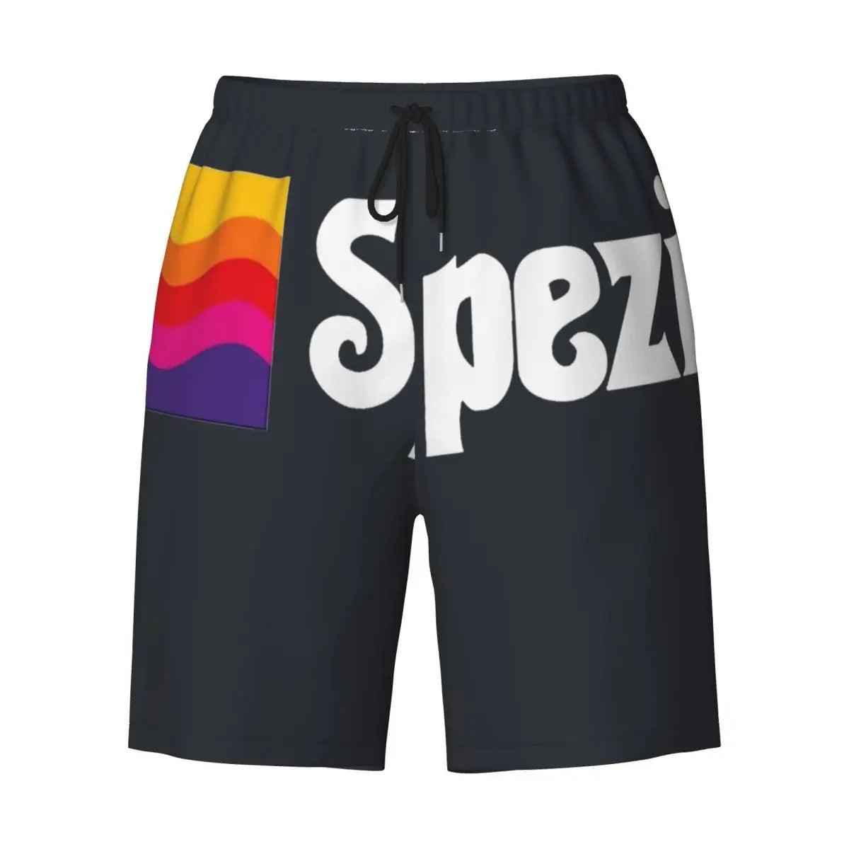 „Paulaner Spezi Badehose / Boardshorts für den Sommer – deutsches Erfrischungsgetränk-Design für Herren, sportliche Badeshorts mit schnelltrocknendem Material