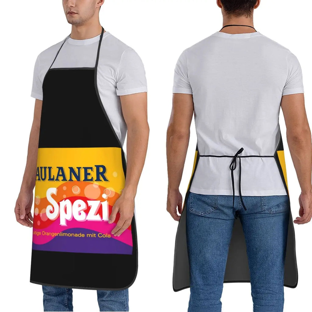Paulaner Spezi Munich Aprons Chef Cooking Baking Tablier Sleeveless Bib Kitchen Cleaning Pinafore for Women Men Painting