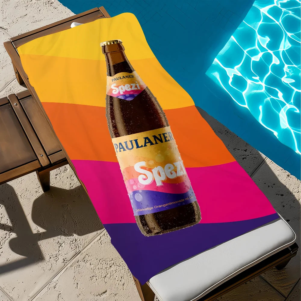 Paulaner Spezi Handtuch 80 × 160 cm – Kultiger Style für Strand, Pool & Freizeit