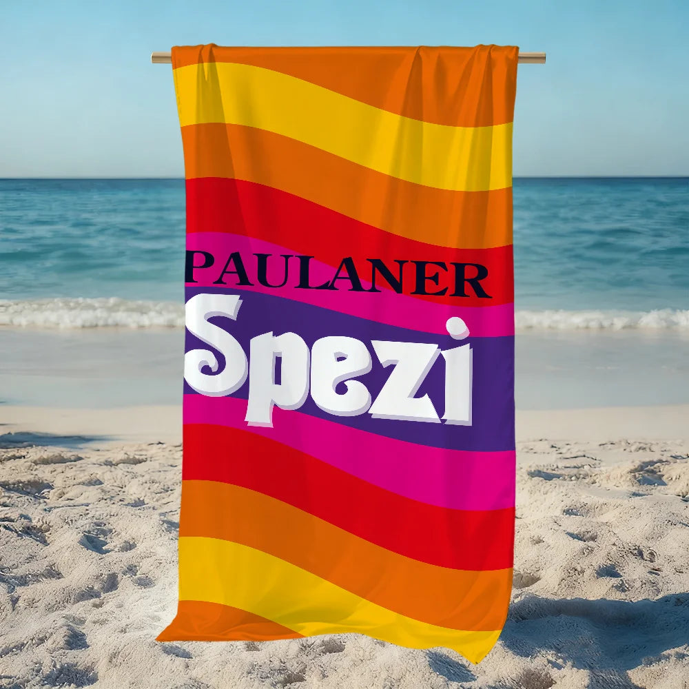 Paulaner Spezi Handtuch 80 × 160 cm – Kultiger Style für Strand, Pool & Freizeit